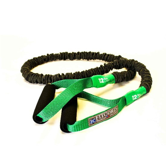 12 pound resistance tube style exercise band with handles. This band is great for beginners.