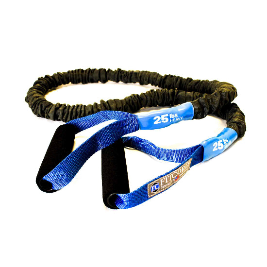 This Heavy 25 pound resistance tube style band is great for men and very fit women. Compare to Stroops and Rogue.