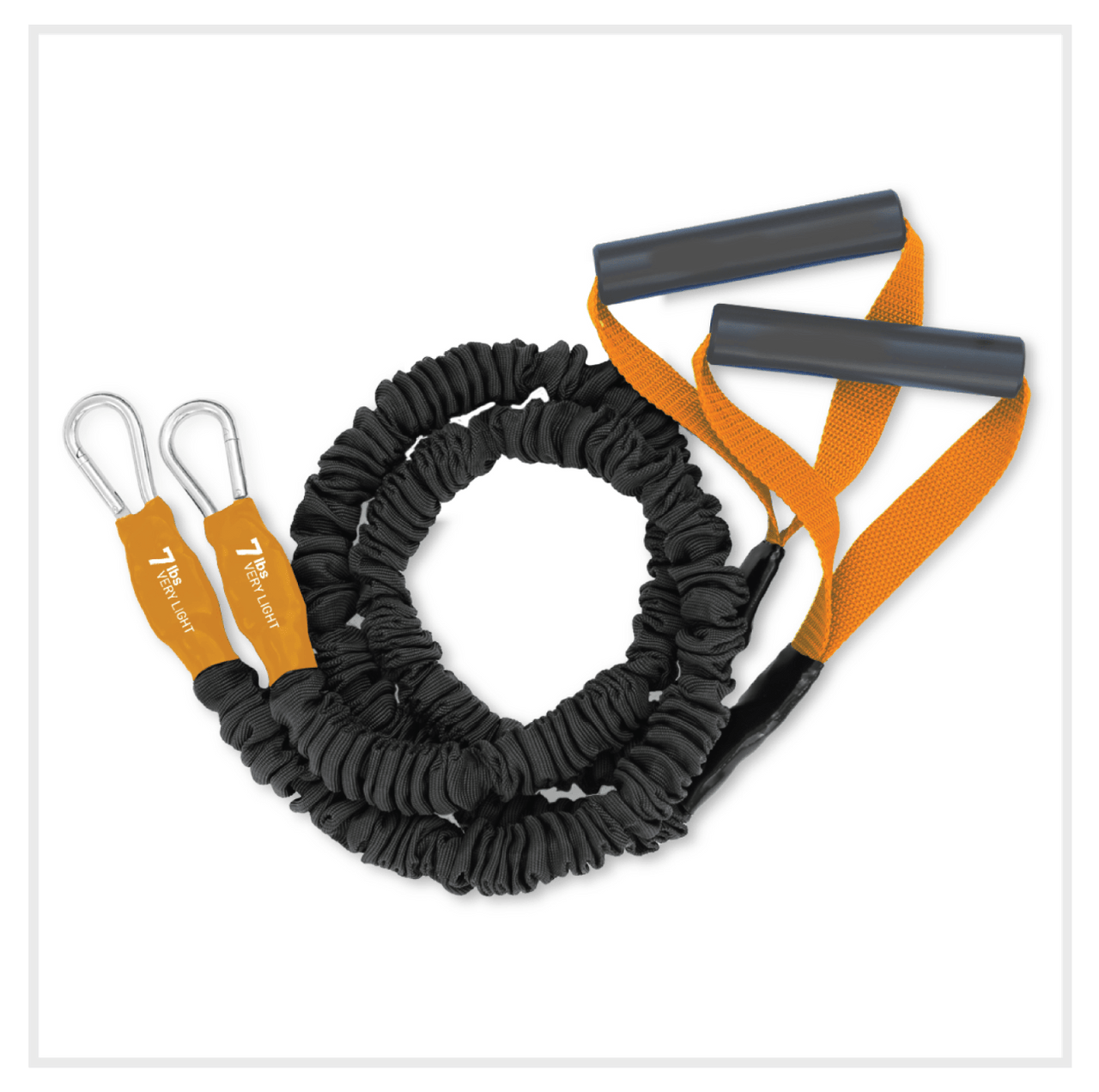 X-Over Shoulder and Arm Resistance Bands- 6 Pack (3lb/7lb/12lb/18lb/25lb/40lb)
