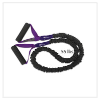 Thumbnail for Extra long American made workout band with Ultra Heavy resistance level. Covered for safety and has padded handles. Compare to Stroops but better quality and lasts longer