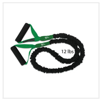 Thumbnail for Best Resistance band on the market. America Made Covered exercise band with handles. Compare to stroops and you will find this cord is much better quality for the same price. Light resistance level for beginners