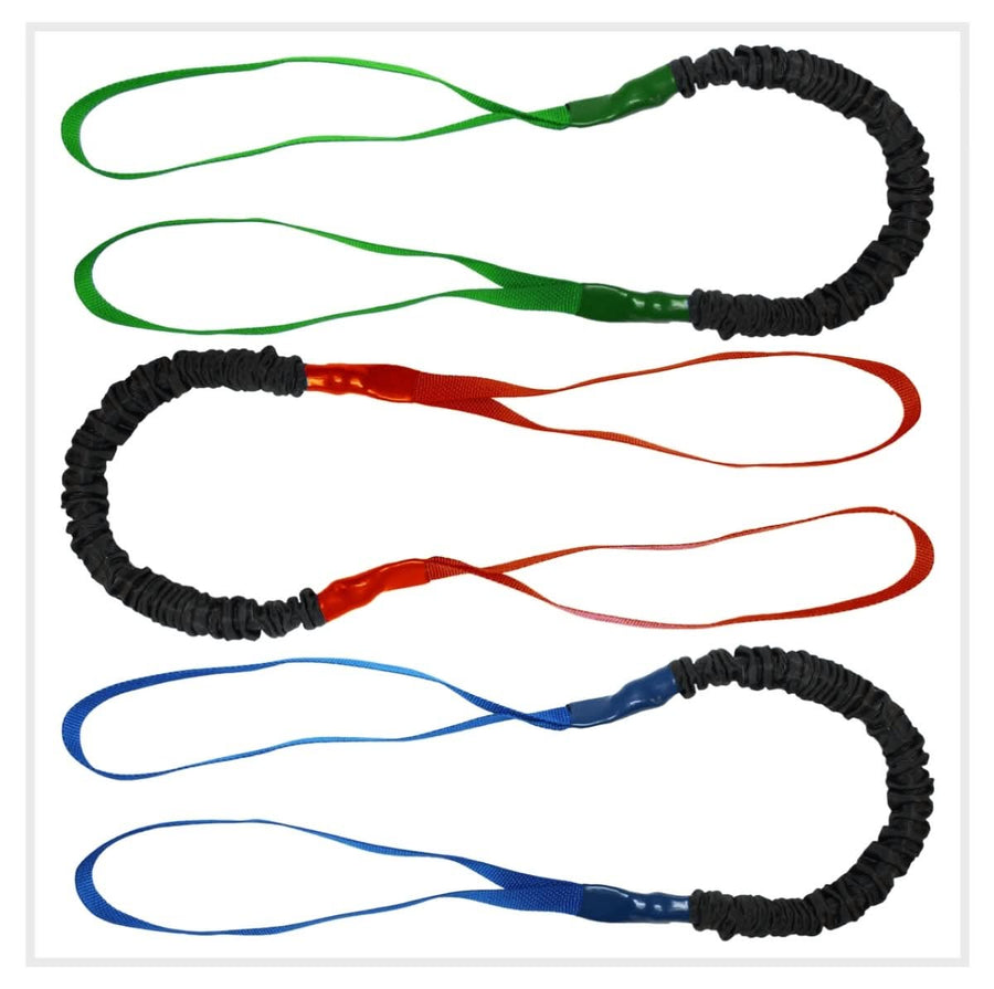 Perfect Therapy Band - 3 Pack (12lb/18lb/25lb) best resistance bands made in USA and covered for safety - FitCord Resistance Bands