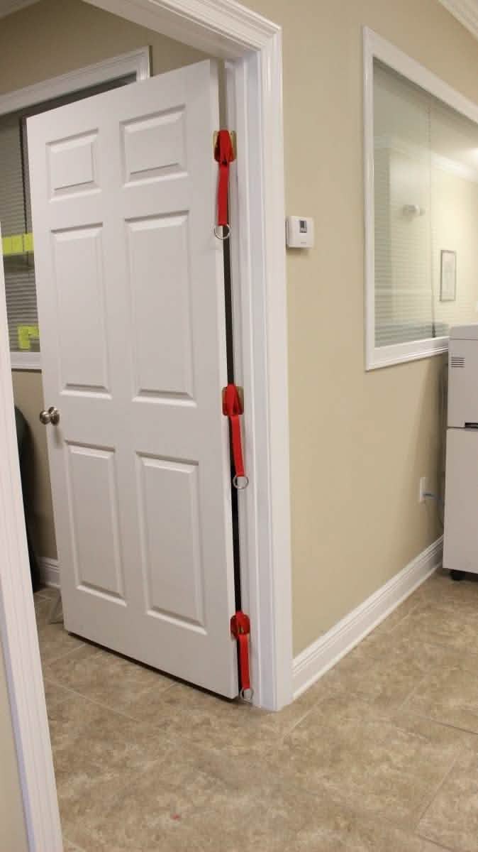 Hinge Door Anchors (Set of 3) best resistance bands made in USA and covered for safety - FitCord Resistance Bands
