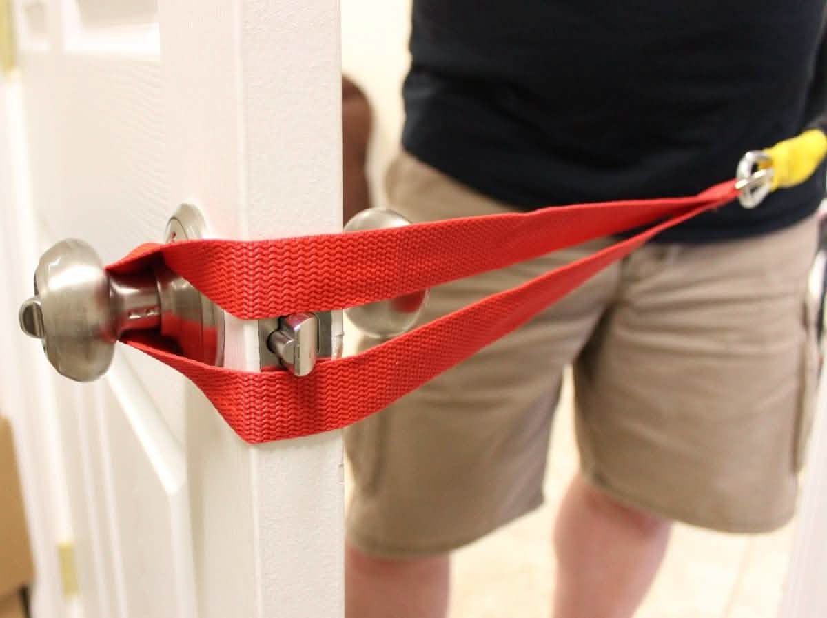 Hinge Door Anchors (Set of 3) best resistance bands made in USA and covered for safety - FitCord Resistance Bands