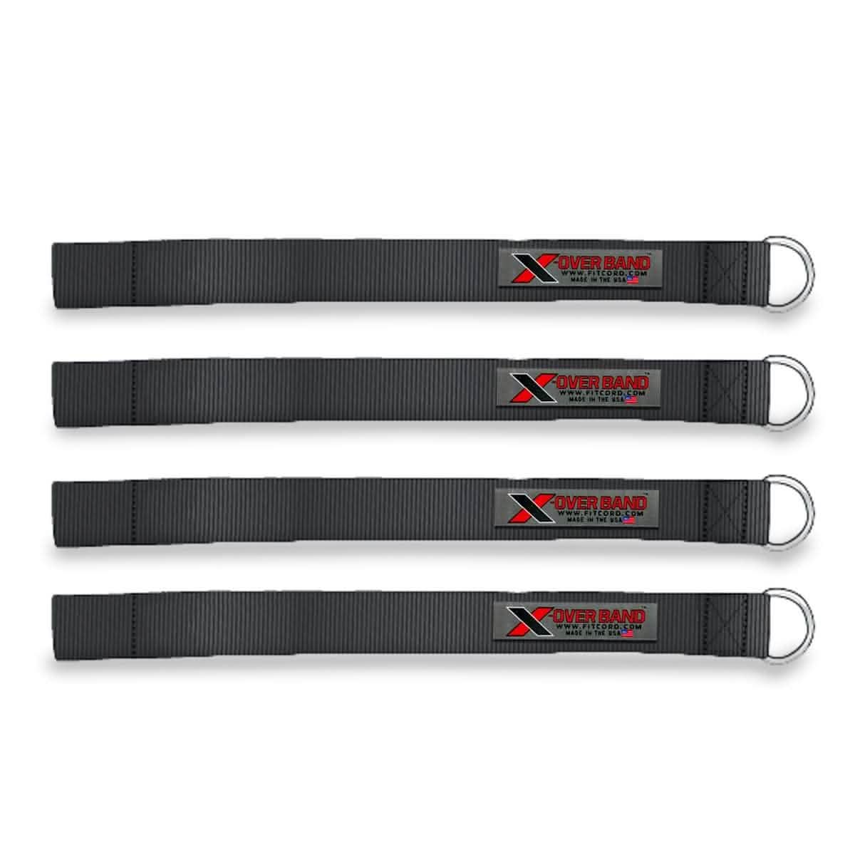 X-Over Rack Crossover Cable Cord Home Gym Bundle- Beginner best resistance bands made in USA and covered for safety - FitCord Resistance Bands