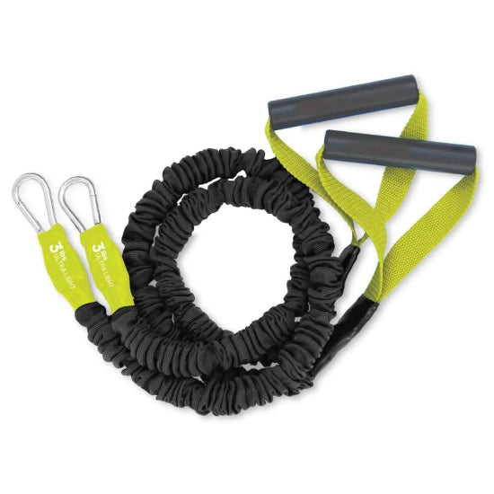 X-Over Shoulder and Arm Resistance Band- Single Pair (3lb) - FitCord Resistance Bands 12LB ARM AND SHOULDER RESISTANCE EXERCISE BAND PATENTED, MADE IN AMERICA AND FACTORY DIRECT TO KEEP THE PRICE LOW AND THE VALUE HIGH COMPARE TO CROSSOVER SYMMETRY FOR CROSSFIT AND BASEBALL