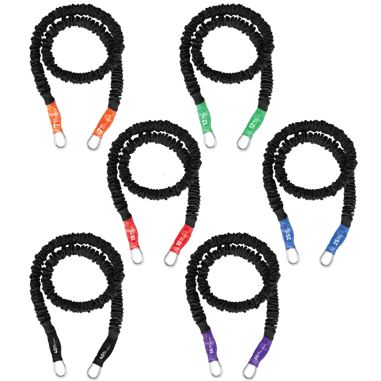 Body Sculpting Band 6-Pack (7lb/12lb/18lb/25lb/40lb/55lb)