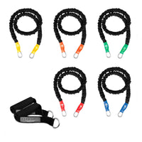 Thumbnail for Home Gym Kit with adjustable resistance levels. This kit comes with 5 different resistance levels that you can mix and match on the padded handles which are also included. Great addition to any Home gym and provides a versatile workout for any age, sex or fitness level. 