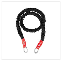 Thumbnail for 40LB very light resistance band with clips. Made in America and Covered for Safety to protect you and the band during exercise. Perfect for Home Gym, Fitness Classes, Personal Trainers, Gyms and Exercise Classes. Clips allow easy transition from handles to cuffs, foot straps and bars. 