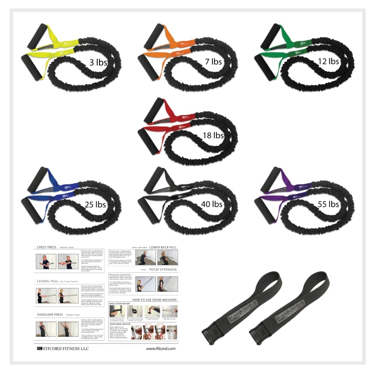 American made covered resistance band home gym for weight loss, fitness, mobility, and building muscle. Best Bands on the market. Covered for safety, easy to put away, portable exercise equipment. Safest and best quality home gym available today
