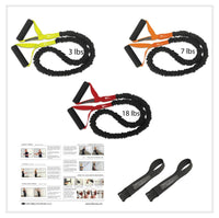 Thumbnail for FitCord REHAB Home Gym - FitCord Resistance Bands American Made resistance bands for working out at home or the gym. Great for Crossfit, rehabilitation on shoulders legs arms or back.