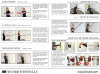 Thumbnail for Full Strength building resistance band tension training system with workout guide