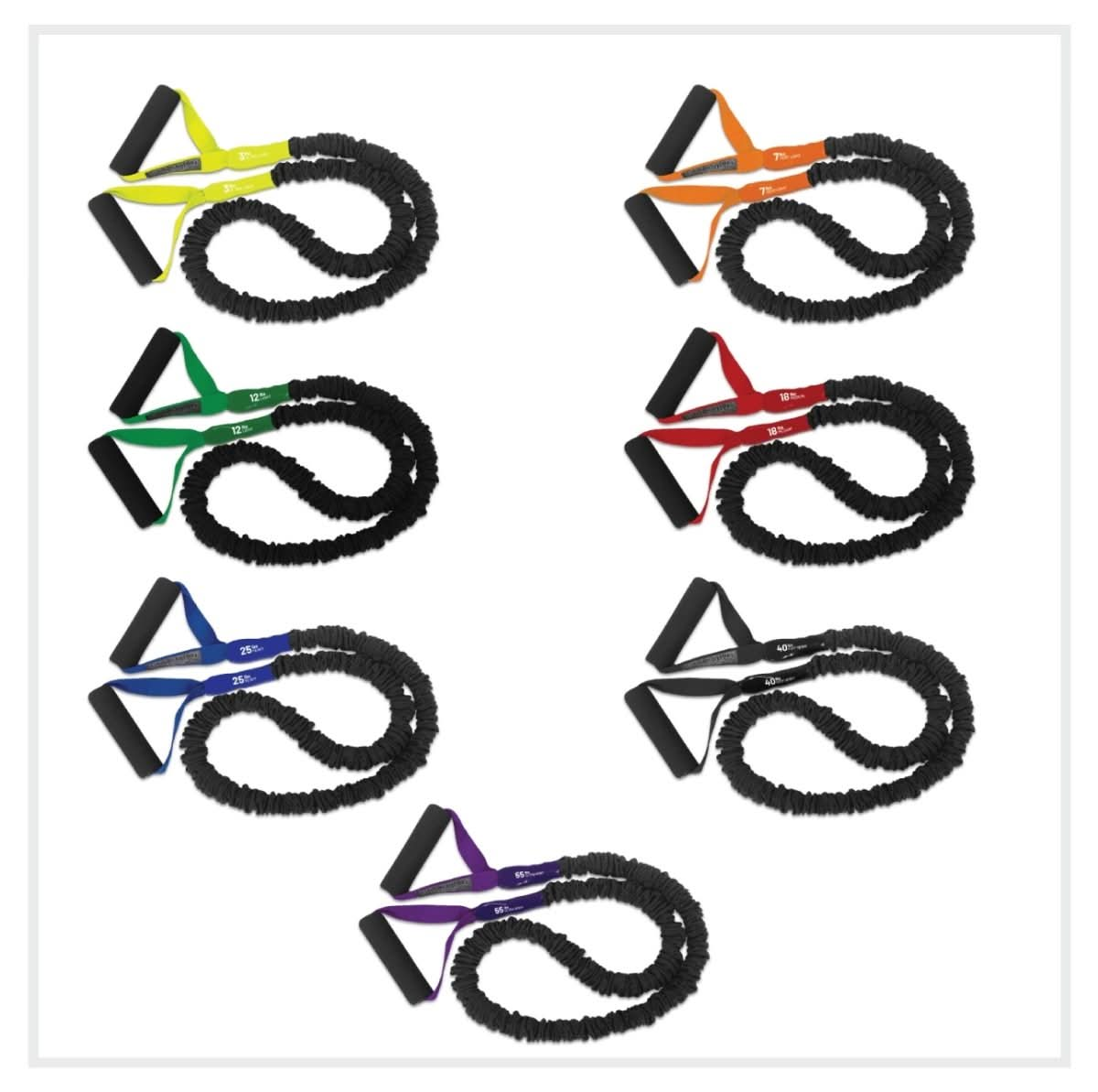 FitCord Resistance Bands Full Set (ALL Resistance Levels)