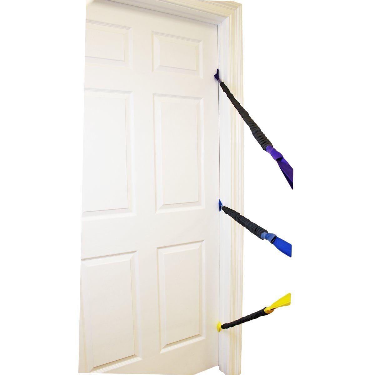 Door anchored physical therapy band resistance bands for rehabilitation