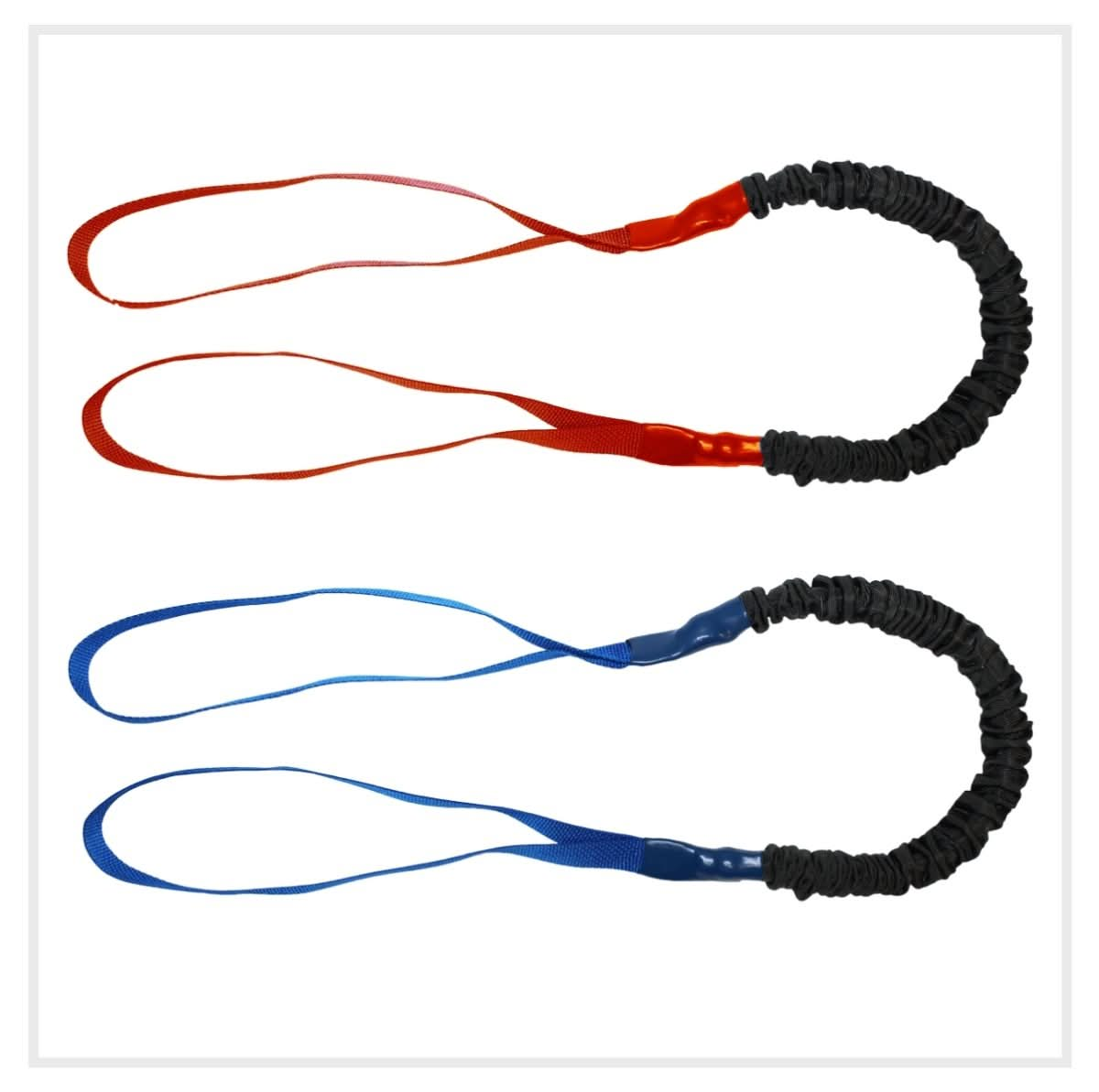 Perfect Therapy Band - 2 Pack (18lb/25lb) best resistance bands made in USA and covered for safety - FitCord Resistance Bands