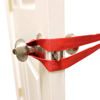 Thumbnail for Single Hinge Door Anchor best resistance bands made in USA and covered for safety - FitCord Resistance Bands