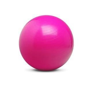Stability Ball - Pink (55cm) best resistance bands made in USA and covered for safety - FitCord Resistance Bands