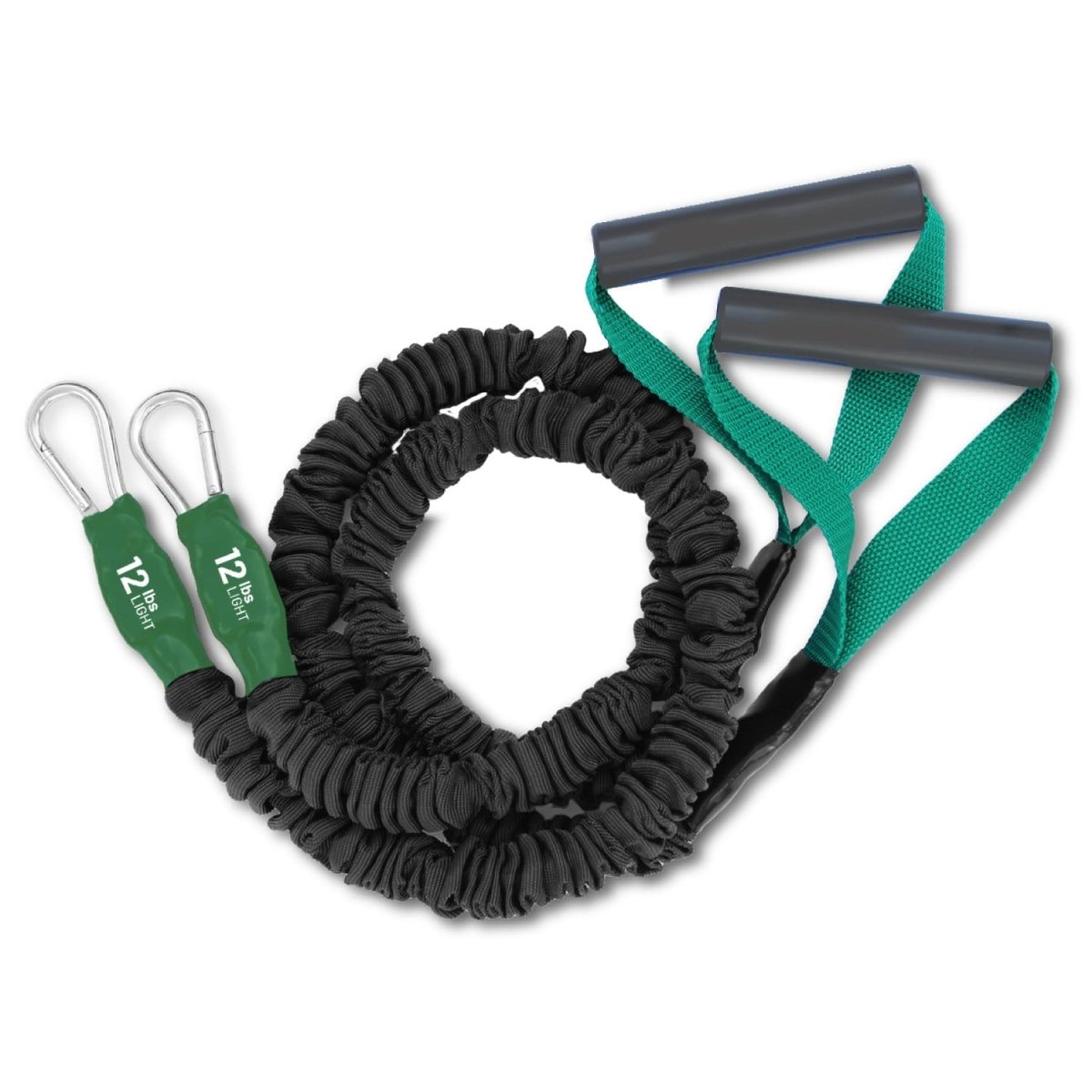 X-Over Cable Crossover  Cord Home Gym Bundle- Intermediate 1 best resistance bands made in USA and covered for safety - FitCord Resistance Bands