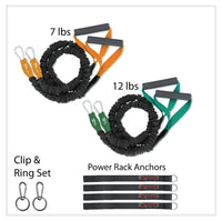 Thumbnail for X-Over Cable Crossover Style Band Rack Home Gym- Beginner